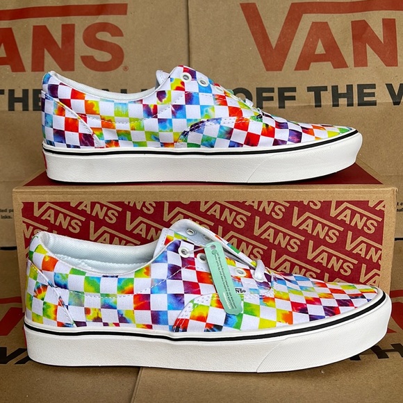 Vans Comfycush Era The-Dye Checkerboard sneakers Men’s - Picture 2 of 16